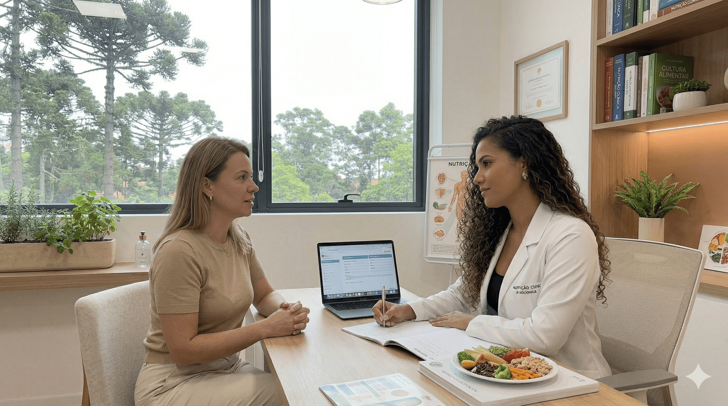 Consulta nutricional com a Nutricionista